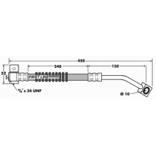 FBH7411 FIRST LINE Тормозной шланг