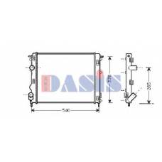 181670N AKS DASIS Радиатор, охлаждение двигателя