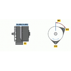 0 120 489 473 BOSCH Генератор