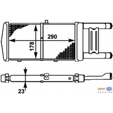 8MK 376 714-531 HELLA Радиатор, охлаждение двигателя