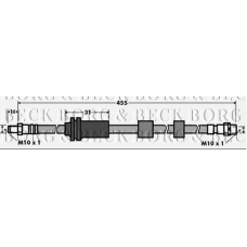 BBH7391 BORG & BECK Тормозной шланг