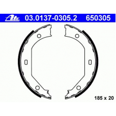 03.0137-0305.2 ATE Комплект тормозных колодок, стояночная тормозная с