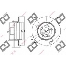 BD1141 DJ PARTS Тормозной диск