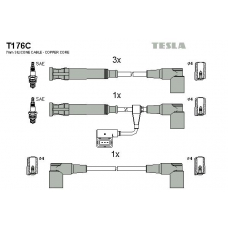 T176C TESLA Комплект проводов зажигания