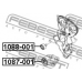 1088-001 FEBEST Паразитный / ведущий ролик, поликлиновой ремень