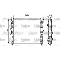 732044 VALEO Радиатор, охлаждение двигателя