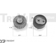 KD1253 TREVI AUTOMOTIVE Комплект ремня ГРМ