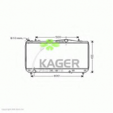 31-3324 KAGER Радиатор, охлаждение двигателя