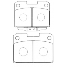 PN-3338 JNBK Колодки тормозные