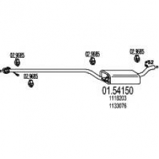 01.54150 MTS Средний глушитель выхлопных газов