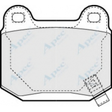 PAD1392 APEC Комплект тормозных колодок, дисковый тормоз