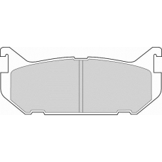 FD6649A NECTO Комплект тормозных колодок, дисковый тормоз