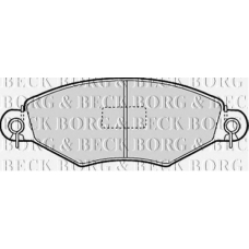 BBP1623 BORG & BECK Комплект тормозных колодок, дисковый тормоз