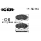 141523-066 ICER Комплект тормозных колодок, дисковый тормоз