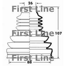 FCB2811 FIRST LINE Пыльник, приводной вал