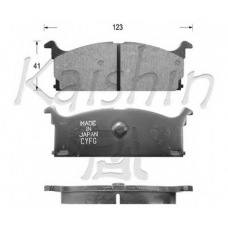 D9001 KAISHIN Комплект тормозных колодок, дисковый тормоз