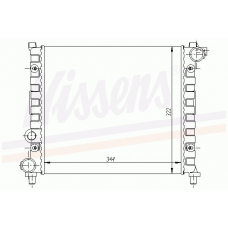 64003 NISSENS Радиатор, охлаждение двигателя