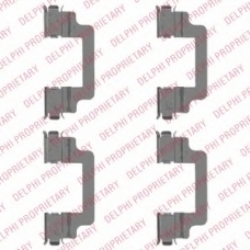 LX0505 DELPHI Комплектующие, колодки дискового тормоза