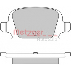 1170324 METZGER Комплект тормозных колодок, дисковый тормоз