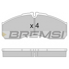 BP2952 BREMSI Комплект тормозных колодок, дисковый тормоз
