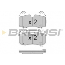 BP3165 BREMSI Комплект тормозных колодок, дисковый тормоз