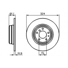 0 986 478 095 BOSCH Тормозной диск