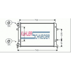 1300271 KUHLER SCHNEIDER Радиатор, охлаждение двигател