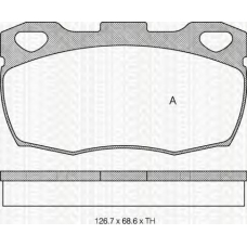 8110 17003 TRIDON Brake pads - front