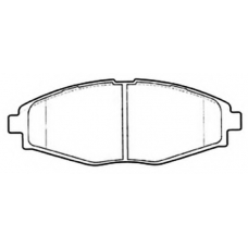 AKD-1253 ASVA Комплект тормозных колодок, дисковый тормоз