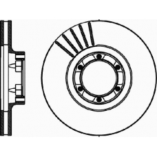 MDC222 MINTEX Тормозной диск