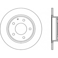 BDA1282.10 OPEN PARTS Тормозной диск