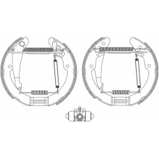 8DB 355 004-721 HELLA Комплект тормозных колодок