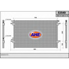 53549 AHE Конденсатор, кондиционер