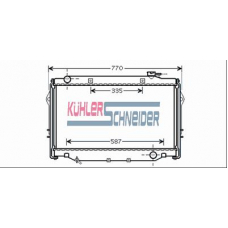 3201571 KUHLER SCHNEIDER Радиатор, охлаждение двигател