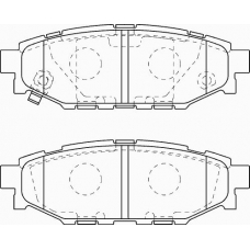 FD7281A NECTO Комплект тормозных колодок, дисковый тормоз