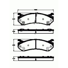 757.02 REMSA Комплект тормозных колодок, дисковый тормоз