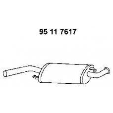 95 11 7617 EBERSPACHER Средний глушитель выхлопных газов