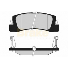 PA1680 BRAKE ENGINEERING Комплект тормозных колодок, дисковый тормоз