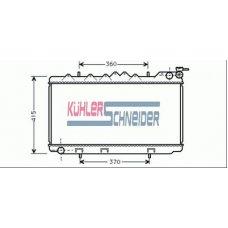 1609401 KUHLER SCHNEIDER Радиатор, охлаждение двигател