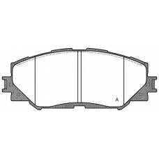 BPA1232.00 OPEN PARTS Комплект тормозных колодок, дисковый тормоз