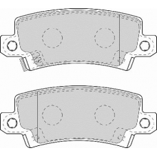 FD6965A NECTO Комплект тормозных колодок, дисковый тормоз