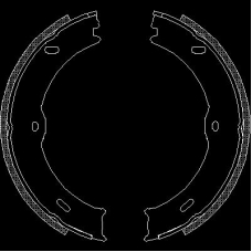 4746.00 REMSA Комплект тормозных колодок, стояночная тормозная с