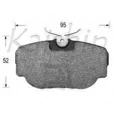 D10106 KAISHIN Комплект тормозных колодок, дисковый тормоз