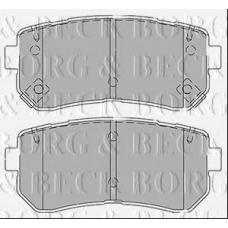 BBP2425 BORG & BECK Комплект тормозных колодок, дисковый тормоз