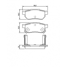 0 986 494 128 BOSCH Комплект тормозных колодок, дисковый тормоз