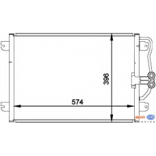 8FC 351 037-751 HELLA Конденсатор, кондиционер