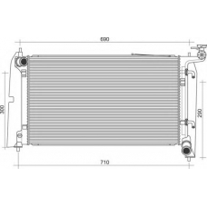 350213116500 MAGNETI MARELLI Радиатор, охлаждение двигателя