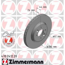 470.2412.20 ZIMMERMANN Тормозной диск