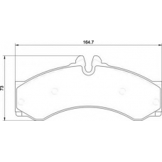 363710034068 MAGNETI MARELLI Комплект тормозных колодок, дисковый тормоз