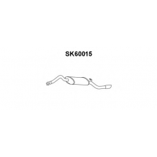 SK60015 VENEPORTE Глушитель выхлопных газов конечный